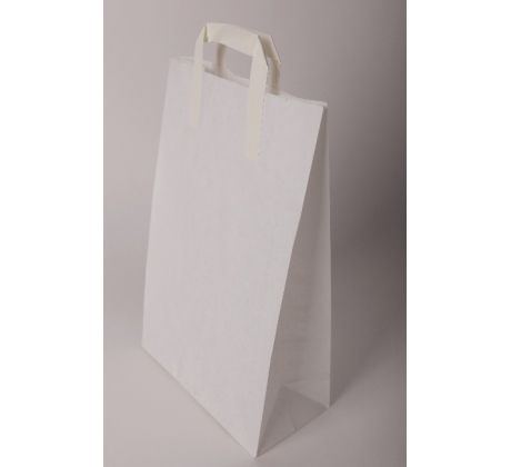 Papierová taška/biela 25x39x12cm