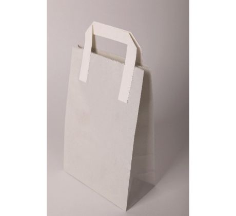 Papierová taška/biela 17,5x25x9cm